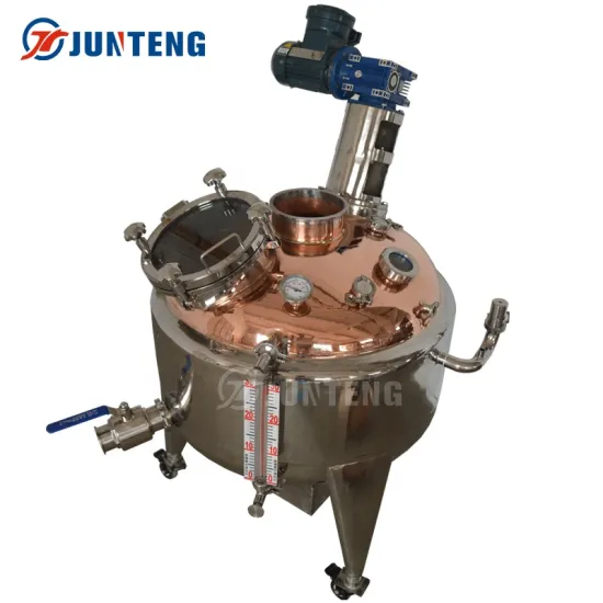 200L, 500L, and 1000L Jacketed Wall Still Pots with Red Copper Inner Tanks: Ideal Boiler Options for Alcohol Distillation and Brewing