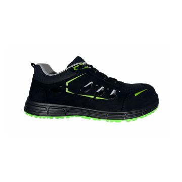 Active Step Sandaal Zwart Suede MicroFiber Safety Shoes