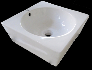 Wall Hung Art Basin with Bathroom Accessories (NO. 703)