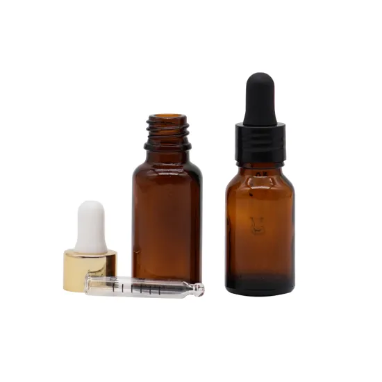 Amber Essential Oil Glass Bottle 30ml Dropper Bottle
