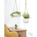 Set of 2 Plant Pot with Polyester Rope