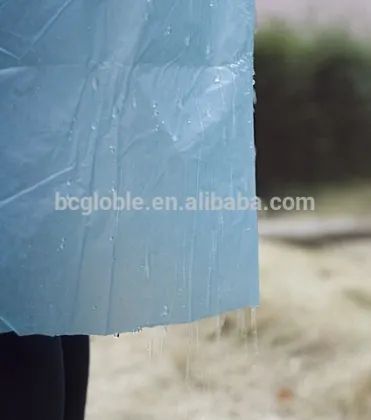 Emergency PE raincoat transparent