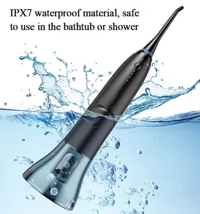 USB Rechargeable IPX7 Portable Oral Irrigator Water Flosser for Dental Cleaning