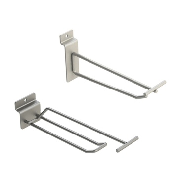 Hot Sale Metal Chromed Slatwall Peg Hooks with Price Tags
