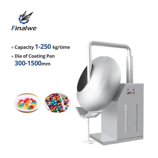 High Efficiency Sugar Coating Machine for Delicious Chocolate Bean and Nut Shells