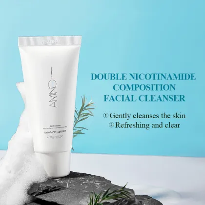 Natural Organic Face Skin Care Dense Foam Amino Acid Facial Cleanser