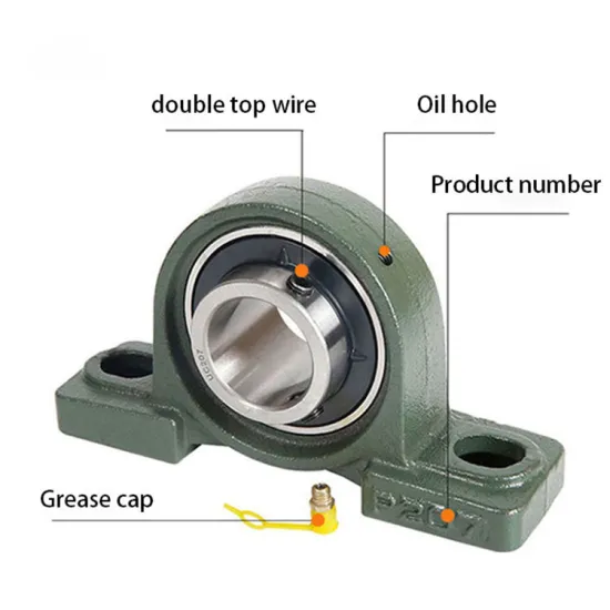 Original Brand Split Adjustable Cast Iron UCP Pillow Block Ball Bearing Units for Flange