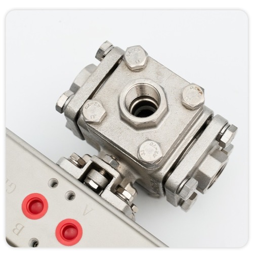 Stainless Steel Pneumatic Actuated Ball Valve