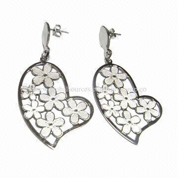 Hollow Stainless Steel Earrings, Available in Size of 25 to 30mm