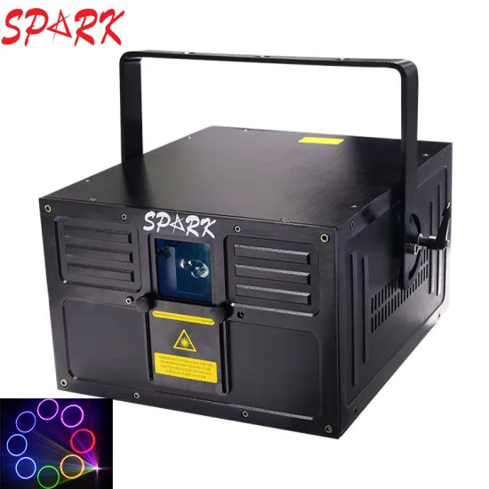 High Power Disco DJ 10W RGB Laser Light with 256 Patterns and 3D Full Color Animation for Stage