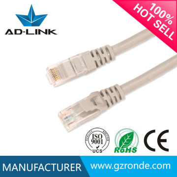 High reliability 24AWG Copper Fire Retardant PVC cat5e SFTP RJ45 110 Patch Cord Cable