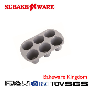 6 Cup Large Muffin Pan Carbon Steel Nonstick Bakeware (SL-Bakeware)