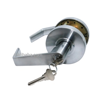 ANSI Grade 2 Heavy Stainless Steel Zinc Alloy Tubular Lever Handle Door Lock Set