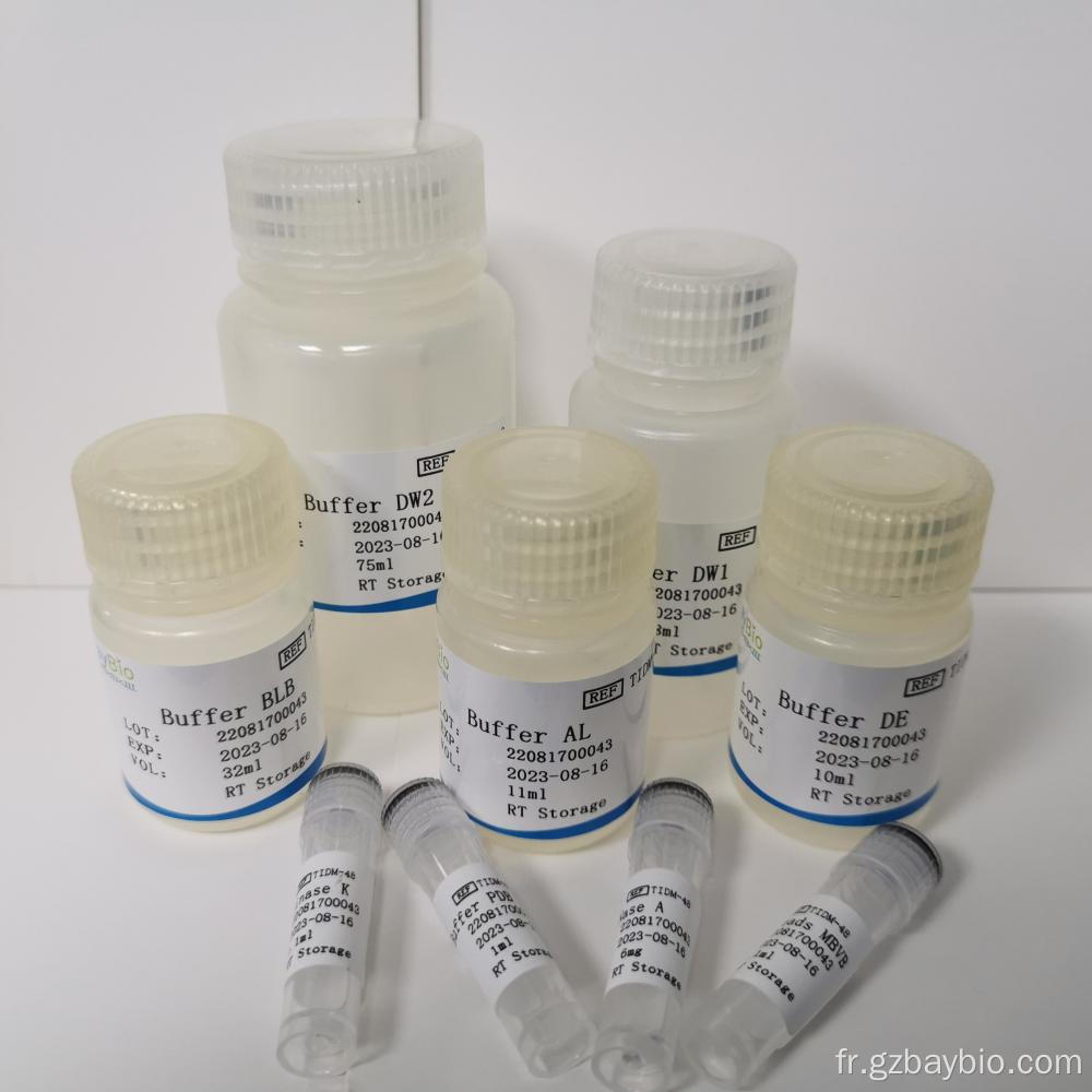 Méthode de perle magnétique Kit d'extraction de l'ADN génomique