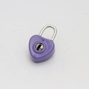 Quick Release Snap Lock Plastic Bag Small Heart Shaped Locket Keyring
