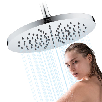 Leelongs Factory 25cm Premium Wall-Mounted Rain Shower Head