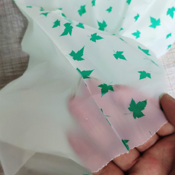 White degradable translucent flexible PLA printable bags