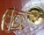 2016 China musical brass instruments higher grade marching tenor trombone in gold lacquer with best price