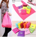 Mode portable Öko-Shopping Tasche faltbare Nylon Polyester Frauen Speicher Tasche 8 Farben erhältlich