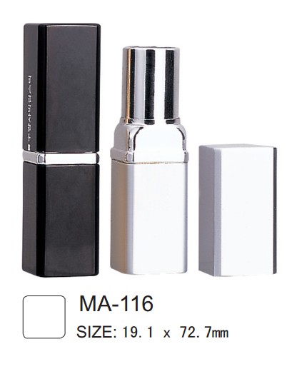 square aluminum lipstick case