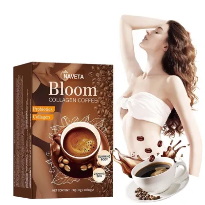 Private Label Pure Organic Slimming Coffee with Instant Bloom Collagen