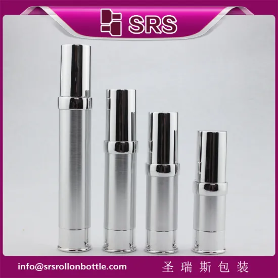 Wholesale mini order 10ml 15ml 20ml 30ml Airless plastic nature essence cream bottle