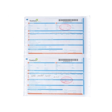 Printing of express waybill barcode invoicing invoice form