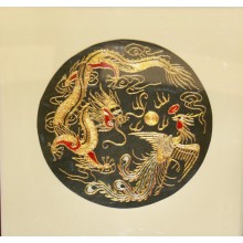 bordado de hilo dorado