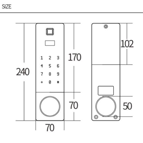WiFi Smart Lock -Haustür für Zuhause