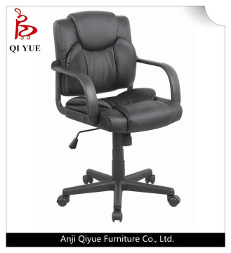 swivel leather black office gaming chair