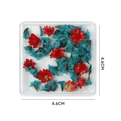 Monet Garden Nail Dryflower Charms Oil Painting - DIY Flower Nail Decorations