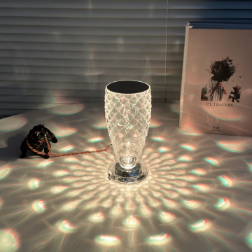 Modern Luxury Crystal Table Lamp for Bedroom and Dining Room