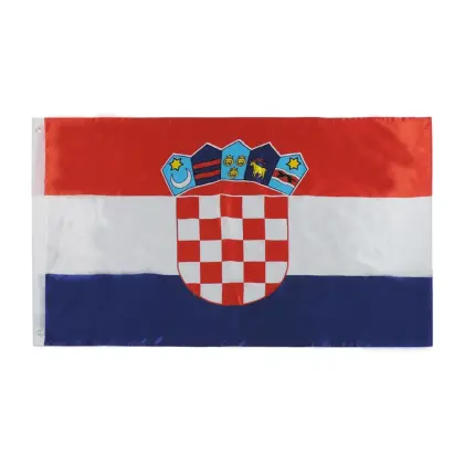 World flag Croatia National Day banner