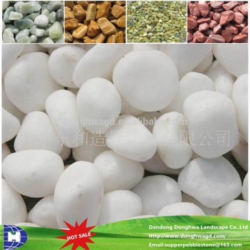 Round stone for garden price, Outdoor round stone, White round pebble stone Size 3-120mm