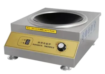3.5kw 5kw Commercial Induction Cooker Concave Induction Heater Small Wok Stir Frying Stove