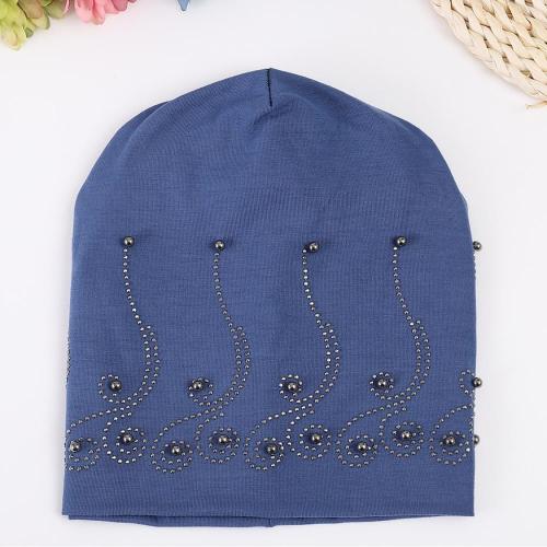 Double layer cotton pearl ironing drill cap