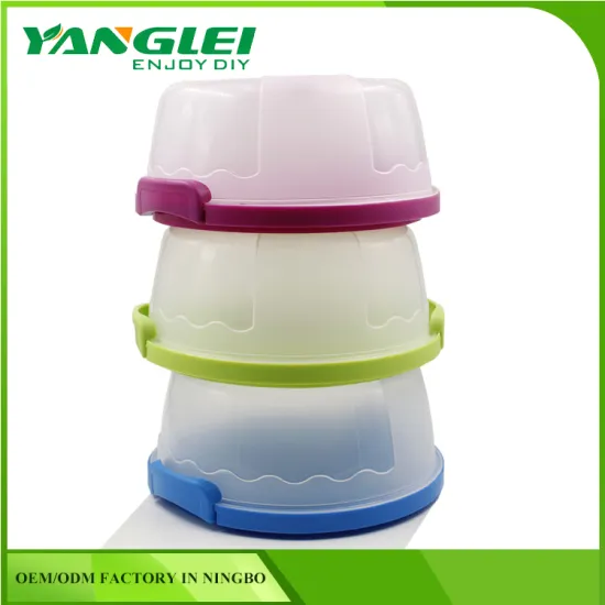 clear plastic doll box Cake Storage Carrier Container