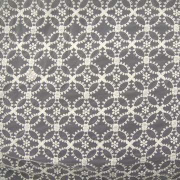 Netting Embroidery Lace Fabric, Various Designs are Available