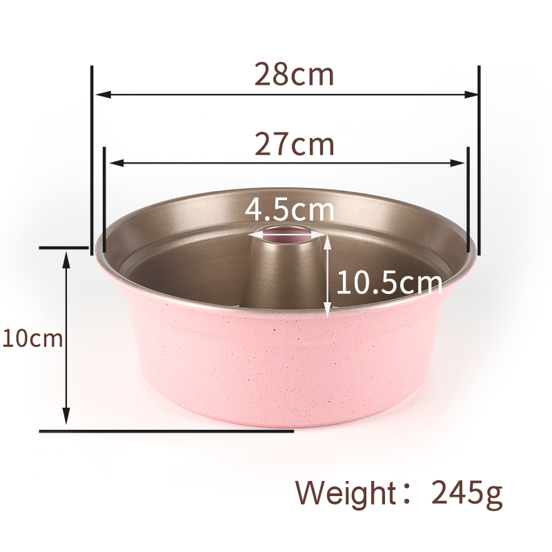 11' aluminium alloy chiffon cake pan-pink (3)