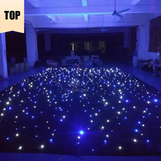 Starlit LED Wedding Cloth Stage Lights - Blue and White LED Star Curtain for Church