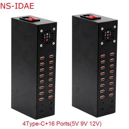 16 Ports Charger 400W with 4 Type-C