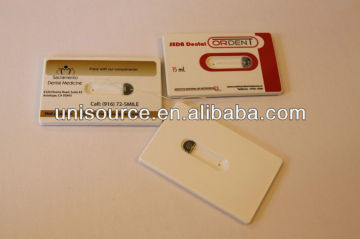 Credit shape floss card, card size dental floss, dental floss in credit card size