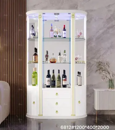 Modern Wine Bar Style Living Room Furniture Partition Cabinet for Wine Display