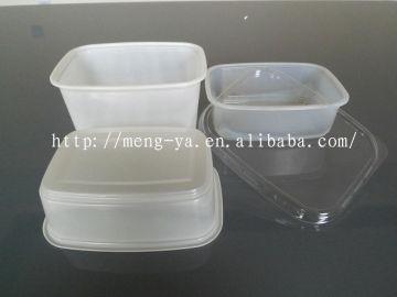 Disposable Plastic food container with lid