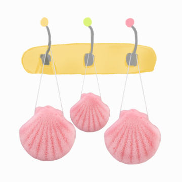 Fashion Shell Wholesale 100% Natural Konjac Sponges