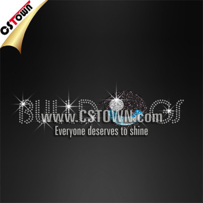 Wholesale special orders iron on custom rhinestone logo transfers