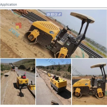 Smooth wheel vibratory roller