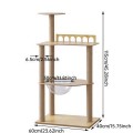 Moderno eco-friendly gato árvore torre de madeira interior multi nível centro escalada plataforma dormir base forte caixa de móveis