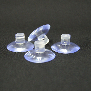 Hole-Free Heavy Duty PVC Transparent Suction Cup Hooks for Bathroom Wall