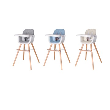 Baby Wooden High Chair with Removable Tray